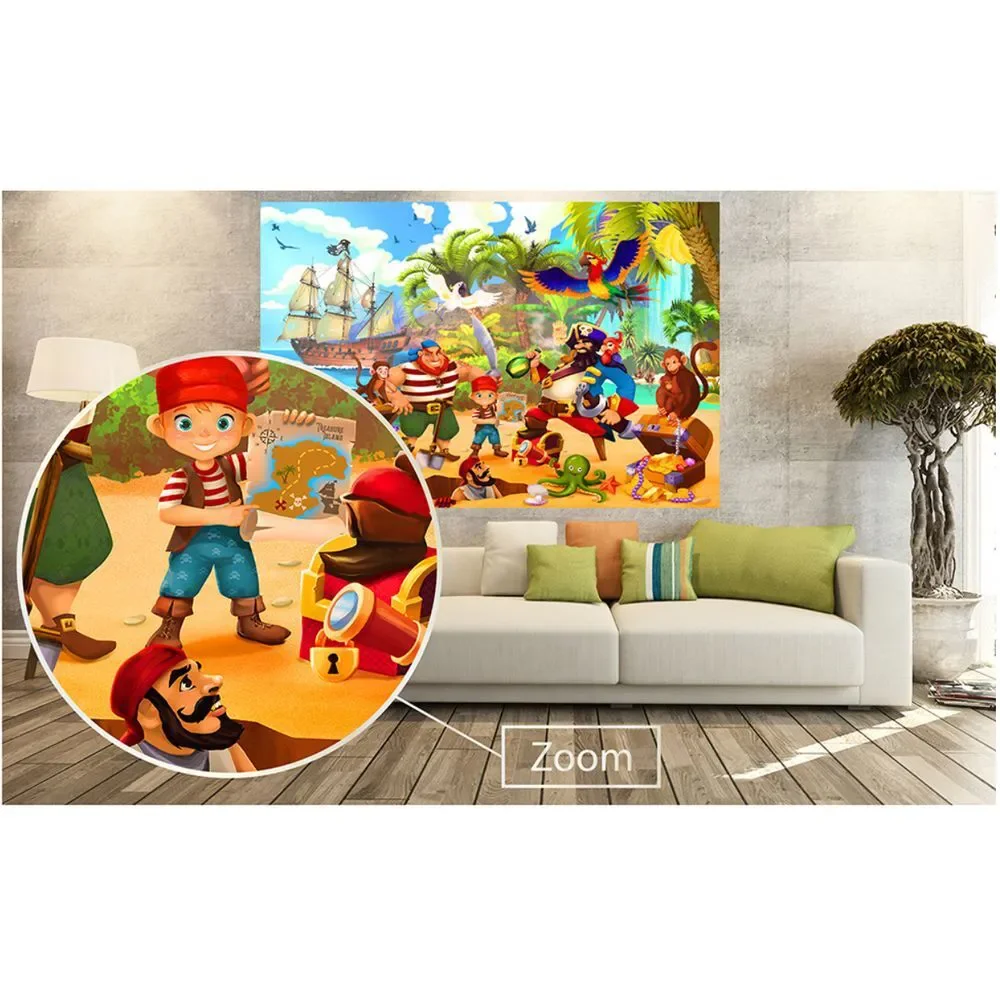 GREAT ART® Poster - Pirates - Mural‎ Decoration Adventure Pirate Ship 55 x 39